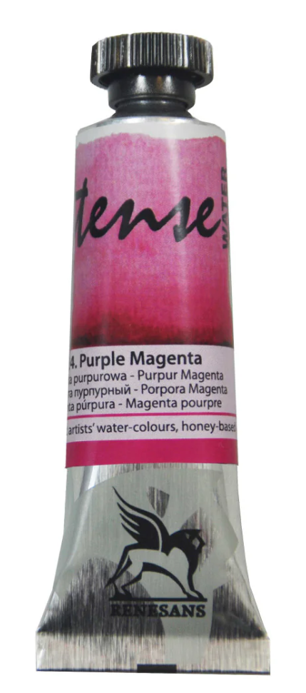 24 purple magenta renesans intensewater watercolour paint