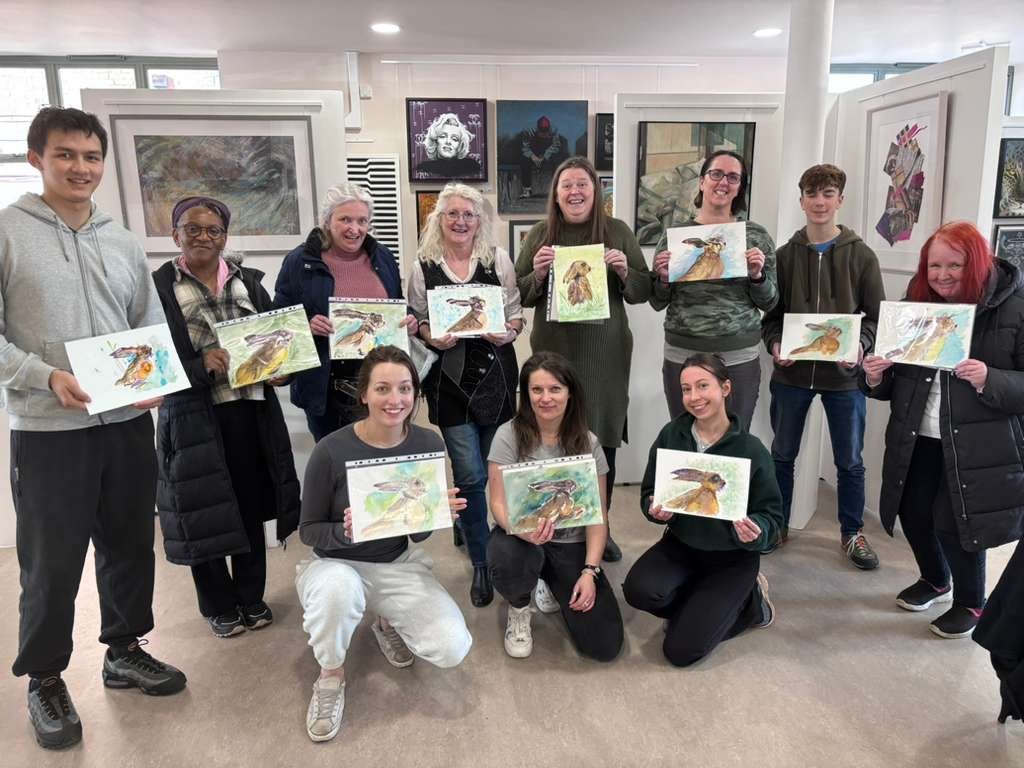 Watercolour class at Stoneleigh Arms